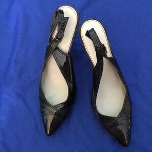 MERONA Slingback Black Heels Size 11